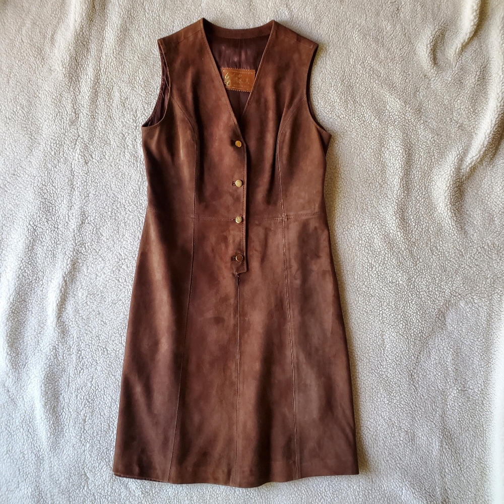 Vintage Suede Dress